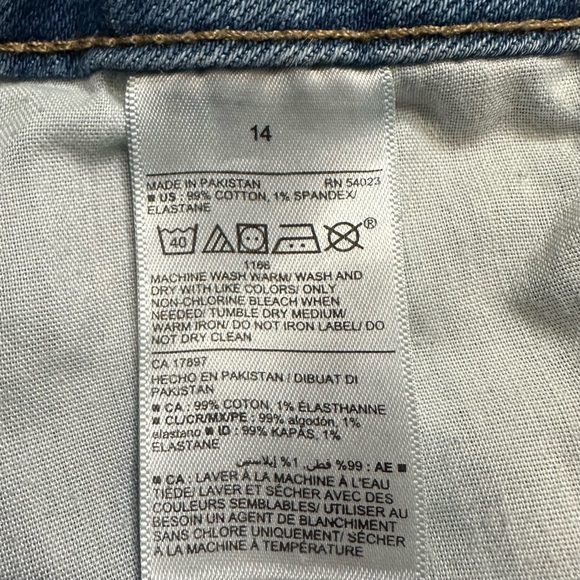 Old Navy High-Rise OG Straight Secret Slim Pockets Women's Jeans, Size 14 - Picture 10 of 11